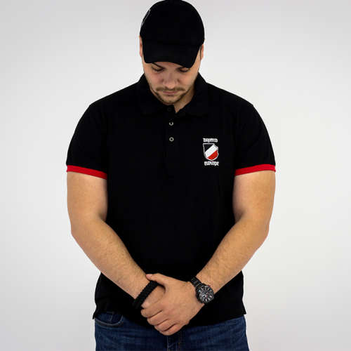 Polo "Defend Europe" Colore nero