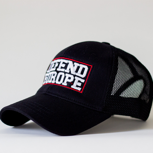 Casquette avec visière - "Defend Europe"